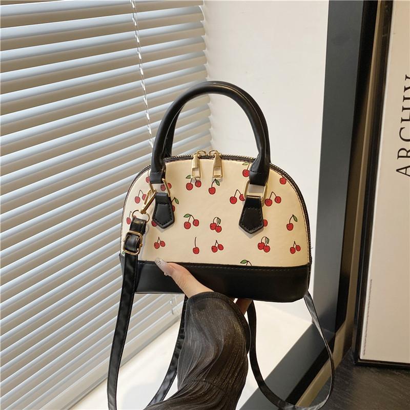 Cherry portable shell bag summer fashion cute shoulder bag large capacity trend casual versatile messenger bag