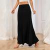 Women's Elegant And Fashionable Knitted -color Midi Skirt