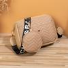 Wave Pattern Ribbon Crossbody Bag for Women Fashion Letter Printing Shoulder Bag with Small Purses