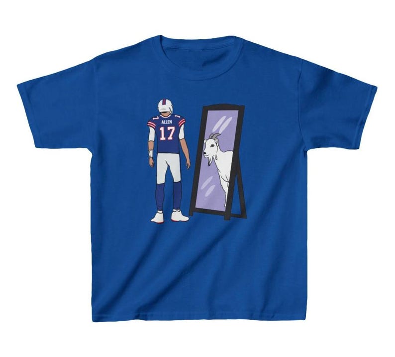 Toddler T-Shirt Josh Allen Mirror GOAT Tee Kids Sizes 100