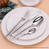 Stainless Steel 304 Western Cutlery Set: Knife, Fork, Spoon, Dessert Spoon, Fruit Fork for Restaurant, Hotel, Home