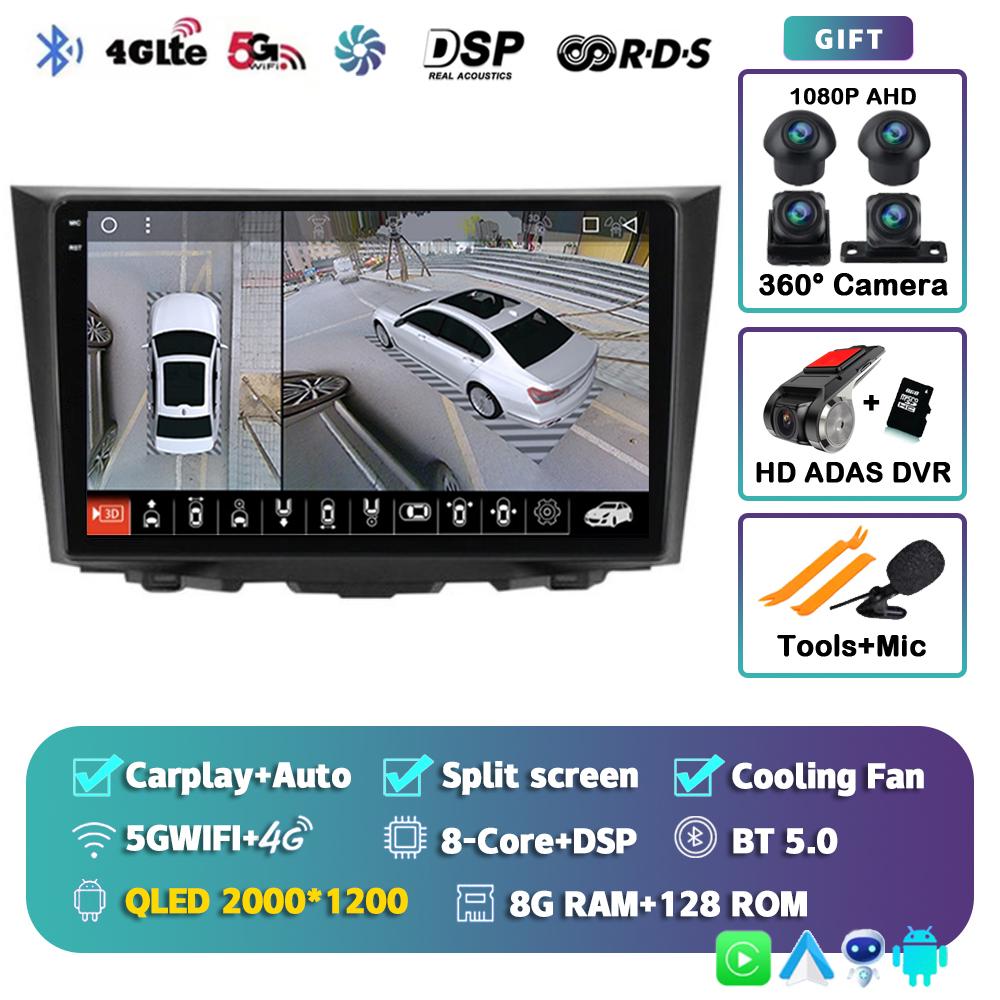 Android14 Carplay Auto Car Radio For Suzuki Kizashi 2009-2012 2013 2014 2015 Multimedia Player GPS Stereo Navigation WIFI+4G DSP