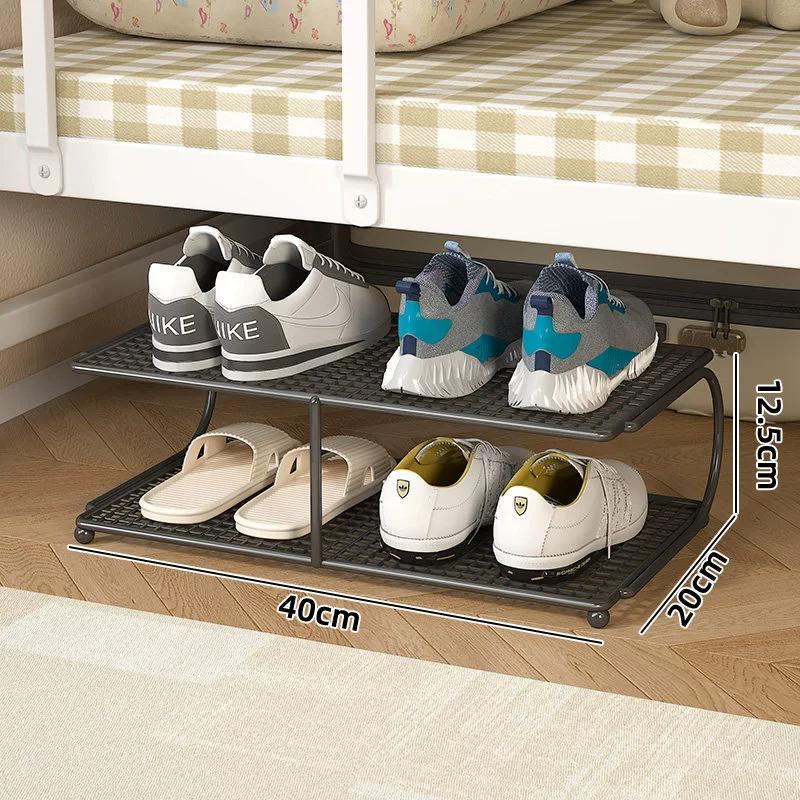 1pc Shoe Rack Under-Bed Shoe Organizer for Dorm Rooms Space-Saving Multi-Layer Shoe Cabinet for College Dormitories