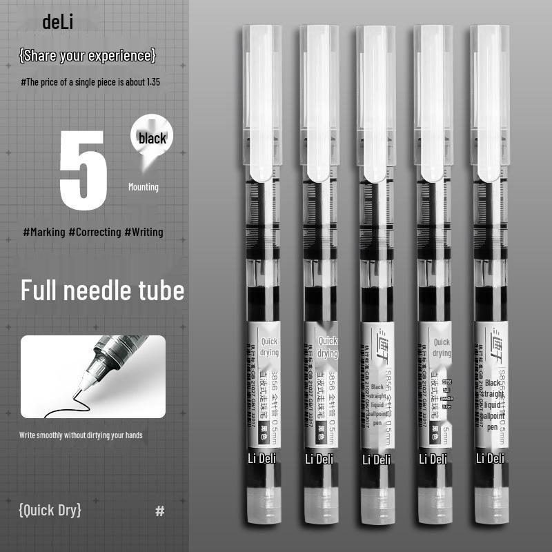 

Neutral Direct-Fill Rollerball Pen - Black, Blue, Red for Writing, Exams, Signatures - Ideal for Teachers & Students. 0.5 mm