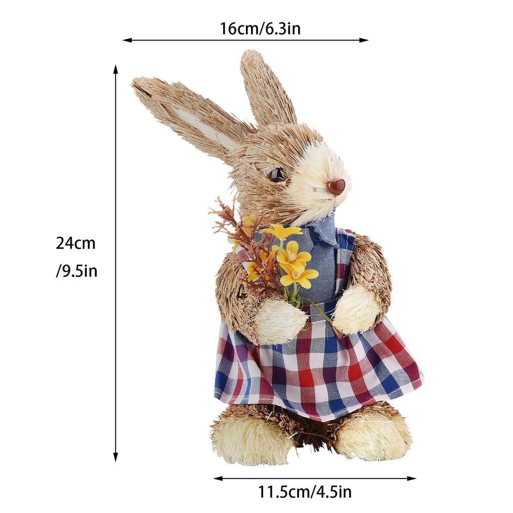Coda di gatto Eco-Friendly Colori vivaci Realistico Durevole Figurina Coniglietto di Pasqua