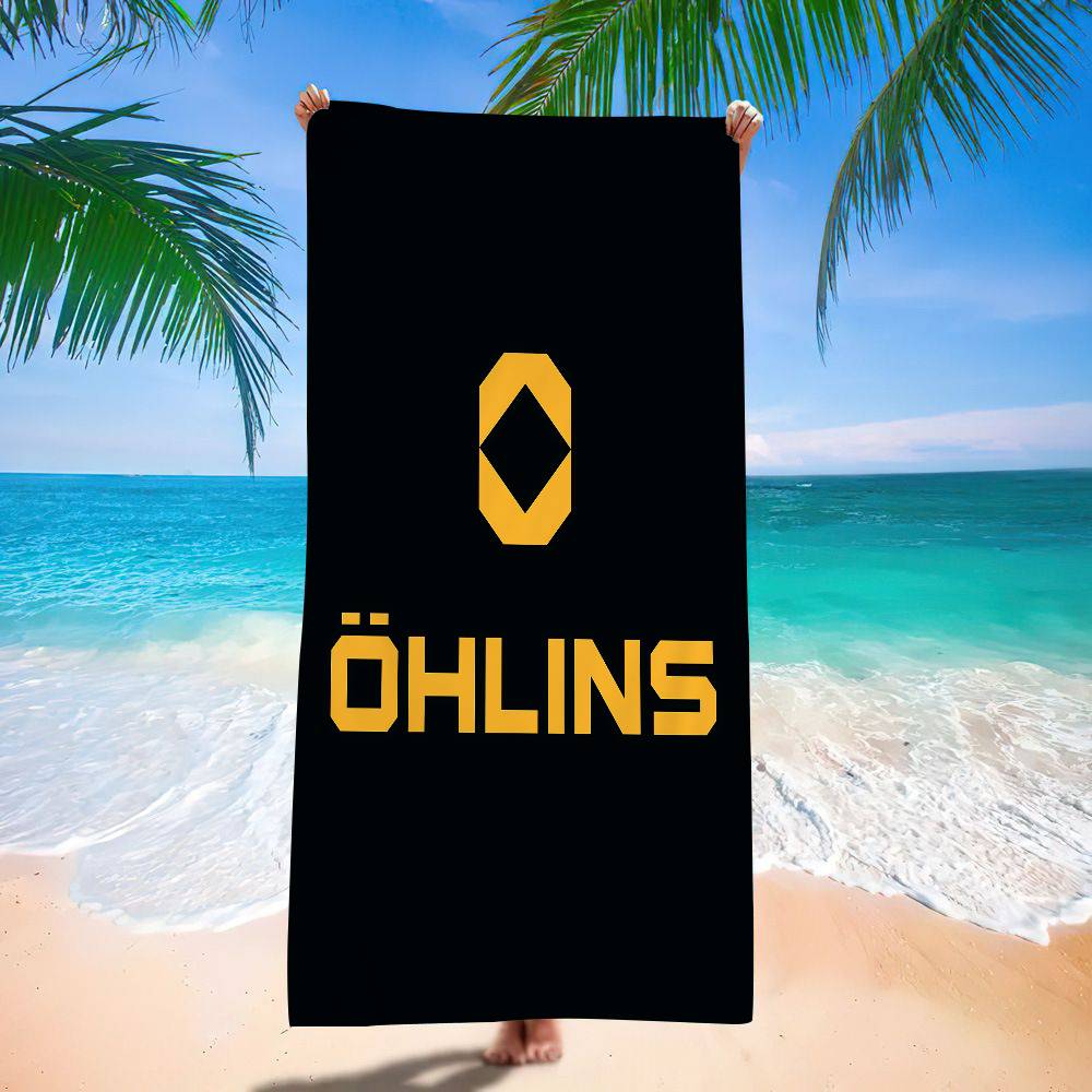 

Suspension Logo O-Ohlins Microfiber Beach Towel Absorbent Quick Dry Soft Yoga Swimming Resort Mountain Climbing Towel W40*H60(CM)
