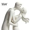 Leichter Luxus Innendekoration 3D Gedrucktes Kussendes Paar Ornament, Moderne Minimalistische Liebesstatue, Elegante Wohnaccessoires für Schlafzimmer Romantisch