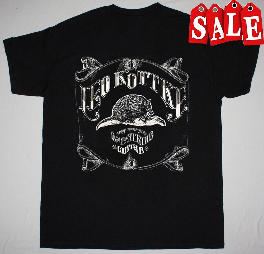 Leo Kottke - 6 And 12 String Guitar Short Sleeve Black All Shirt Unisex T-Shirt M