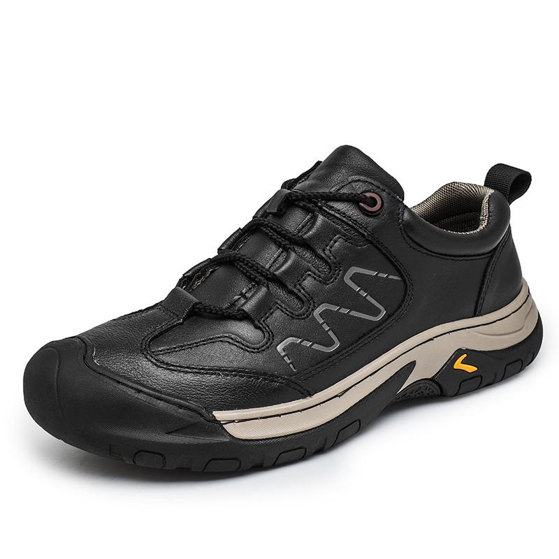Classic Men Hiking Shoes Genuine Leather Male Casual Shoes Oxford Shoes Business Formal Men's Treking Footwear Outdoor Sneakers