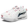 Li Ning Saga II SE Slip Resistant Abrasion Resistant Low Top Badminton Shoes Unisex White AYZU001-1