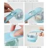 2 In 1 Dog Bath Brush with Built-in Shampoo Dispenser Pet Grooming Bath Massage Brush for Long Short Haired Dogs Cats Shower