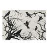 Branches Fall Coffee Cup Table Mat Halloween Cute Ghost Placemat Tree Crows Halloween Placemats Pad Bowl Mat Kitchen Tablecloth