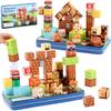 Magnetische Weltblöcke Eisenkasten-Set Kinder DIY Magnetische Bausteine STEM Lernspielzeug
