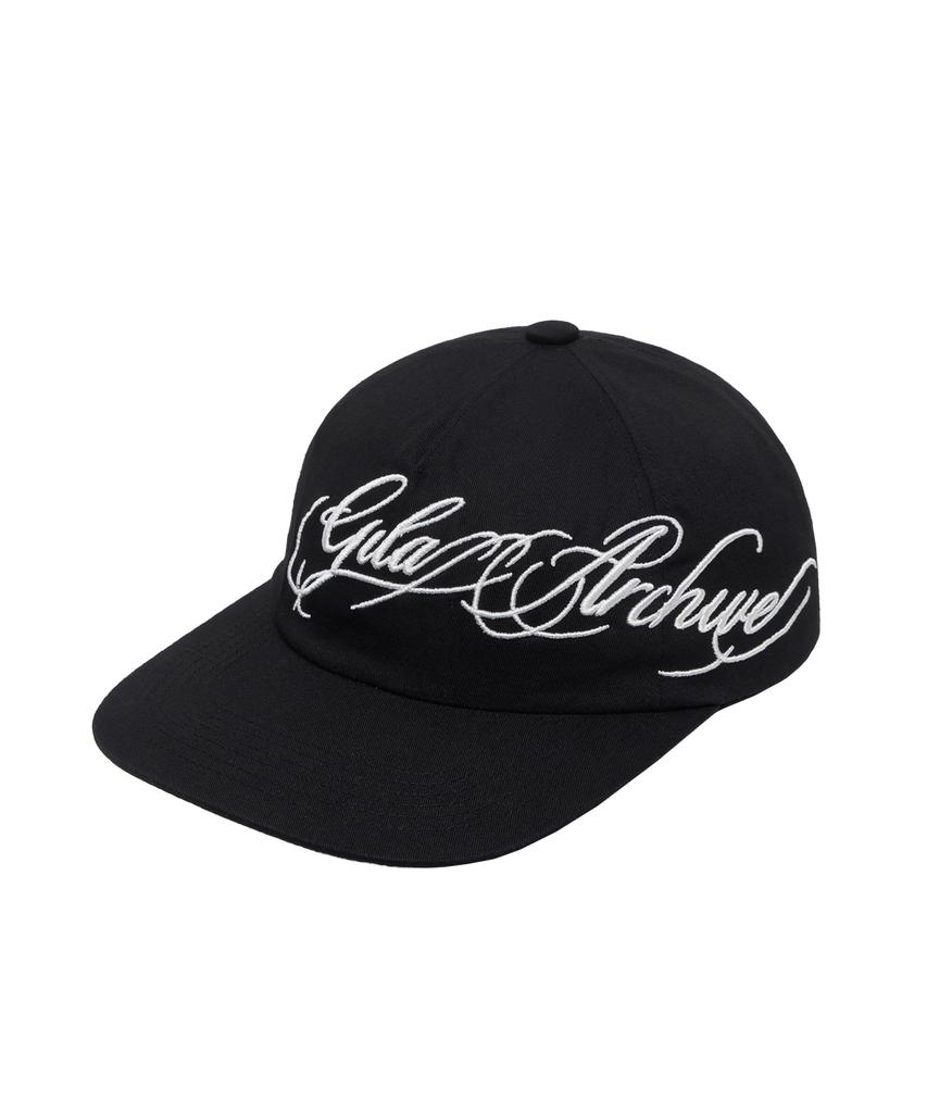 Gillaakaibeu Lettering Logo Trucker Cap_Black
