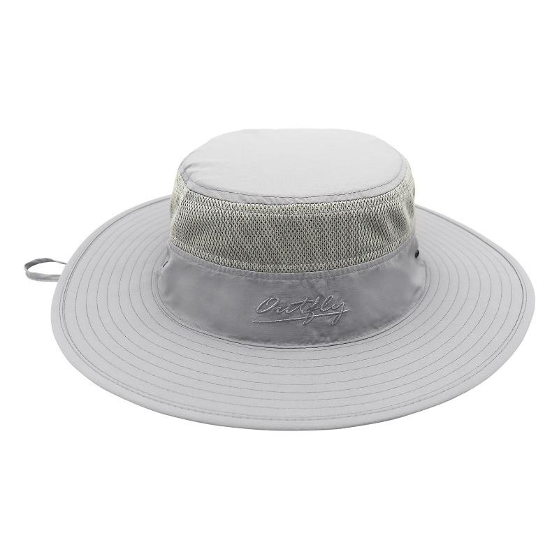 Outdoor hat sunscreen bucket hat basin hat spring and summer men's and women's big edge hat UV protection sun hat