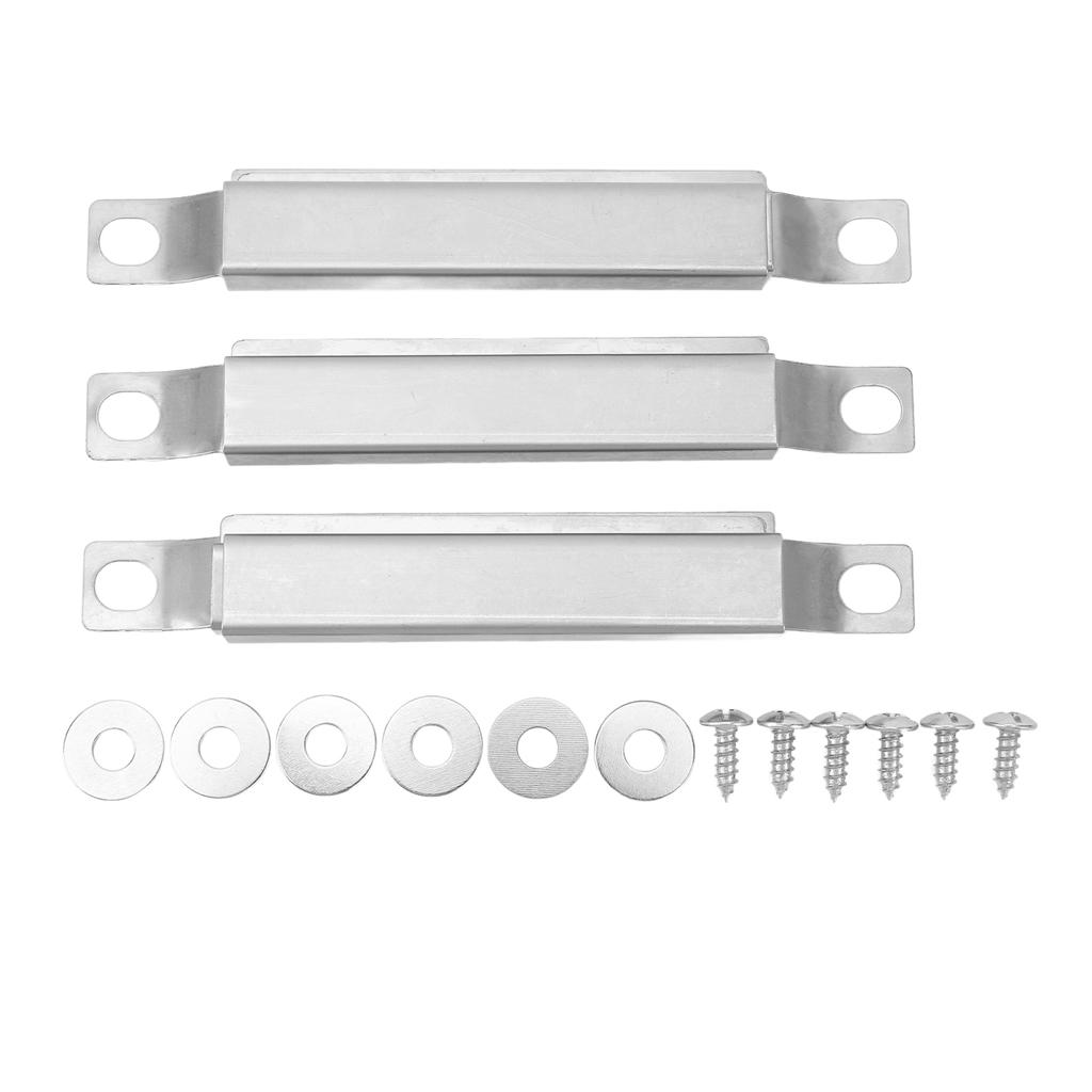 3PCS Crossover Tubes Replacement Stainless Steel Universal Adjustable Grill Crossover Tube with Screws for BBQ Parts