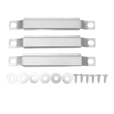 3PCS Crossover Tubes Replacement Stainless Steel Universal Adjustable Grill Crossover Tube with Screws for BBQ Parts