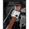 Top Brand Multifunctional Men's Watch Large Dial Men's Watch Genuine Leather Luminous Waterproof Fashion Watch