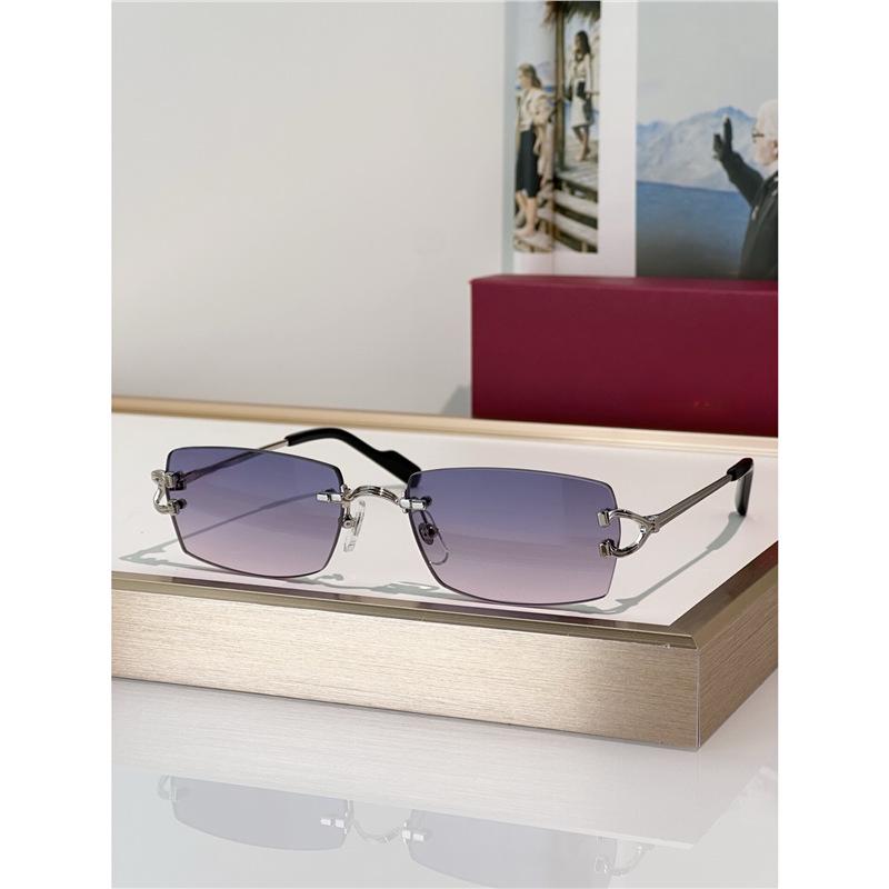 Fashionable Unisex Rimless Metal Sunglasses CT0550S with UV Protection