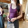 Simple slim-fitting sleeveless I-shaped sling vest for women's summer new sports outer wear inner top