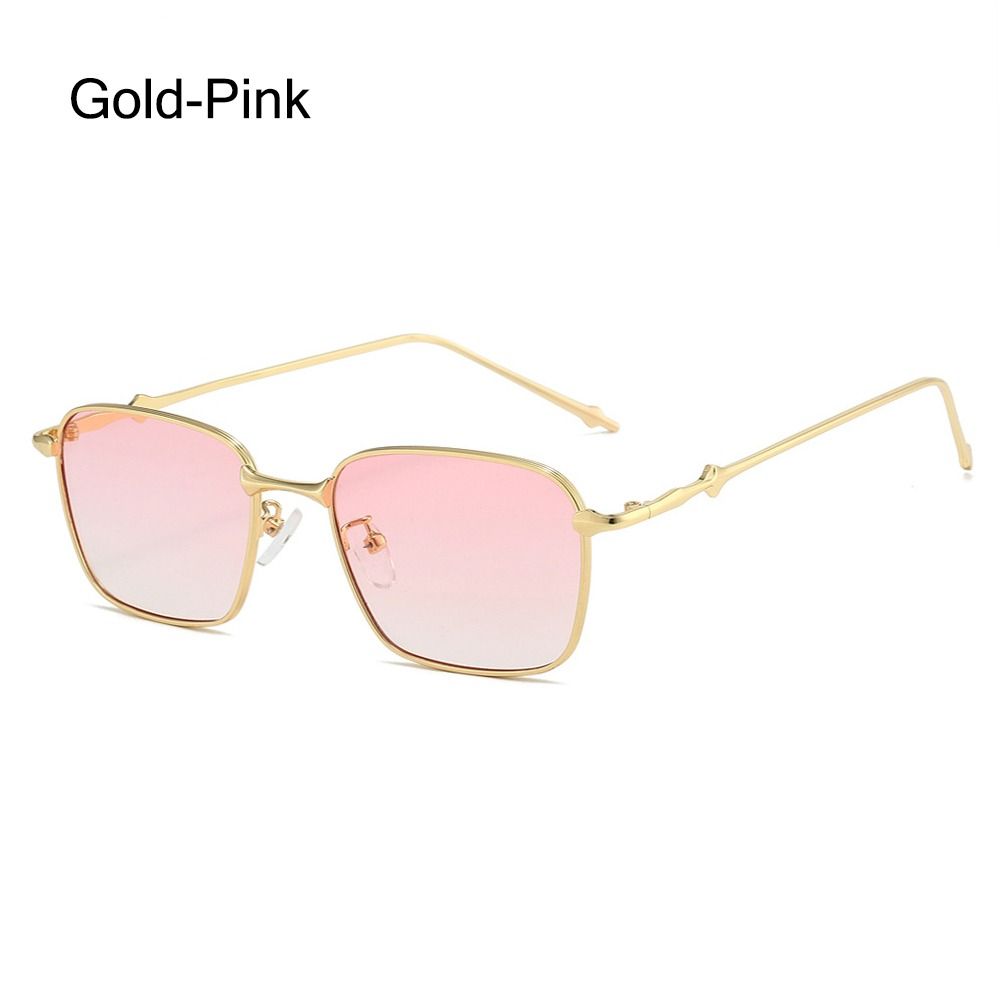 Прямоугольные солнцезащитные очки Металлическая оправа Панк Солнцезащитные очки Хип-хоп — фото 10