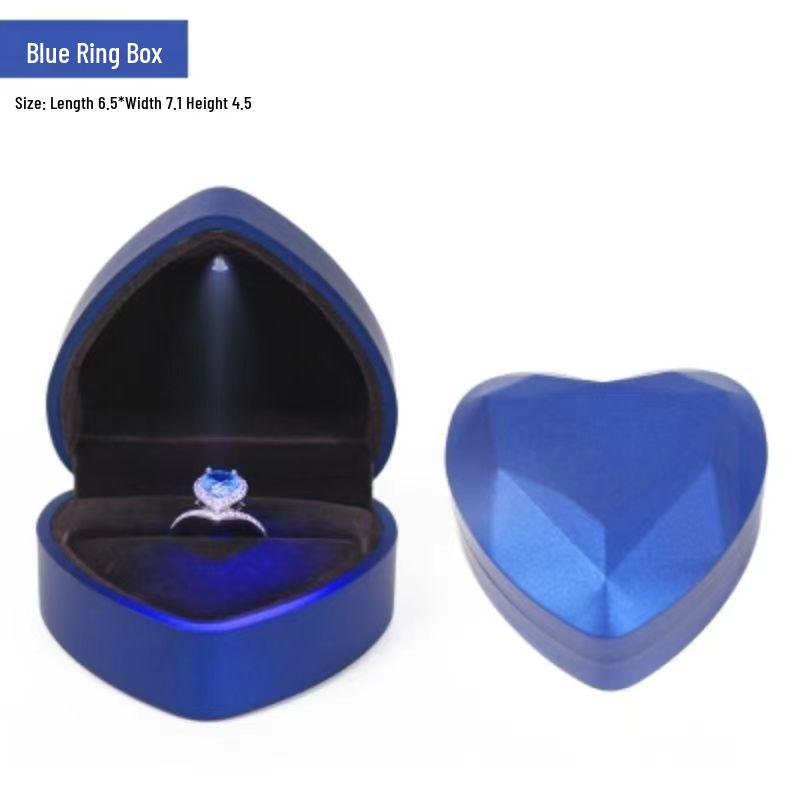 

Heart-Shaped LED Light Jewelry Box with Baked Lacquer Finish