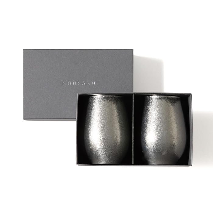 

[Nousaku Red Cotton Ribbon with Washi Paper Wrapping] Old Tumbler Set of 2