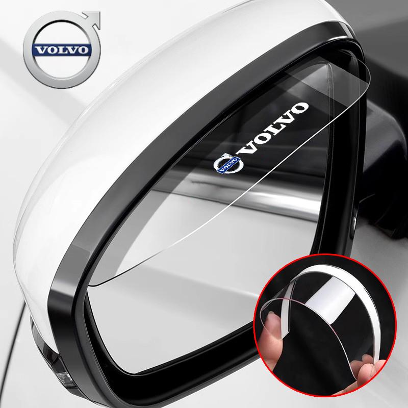 AAJS1 For Volvo 2Pcs Car Rearview Mirror Rain Eyebrow Rainproof Cover Sticker For Volvo C30 XC60 S80 V40 FH16 R XC90 V70 S60 V60 XC40
