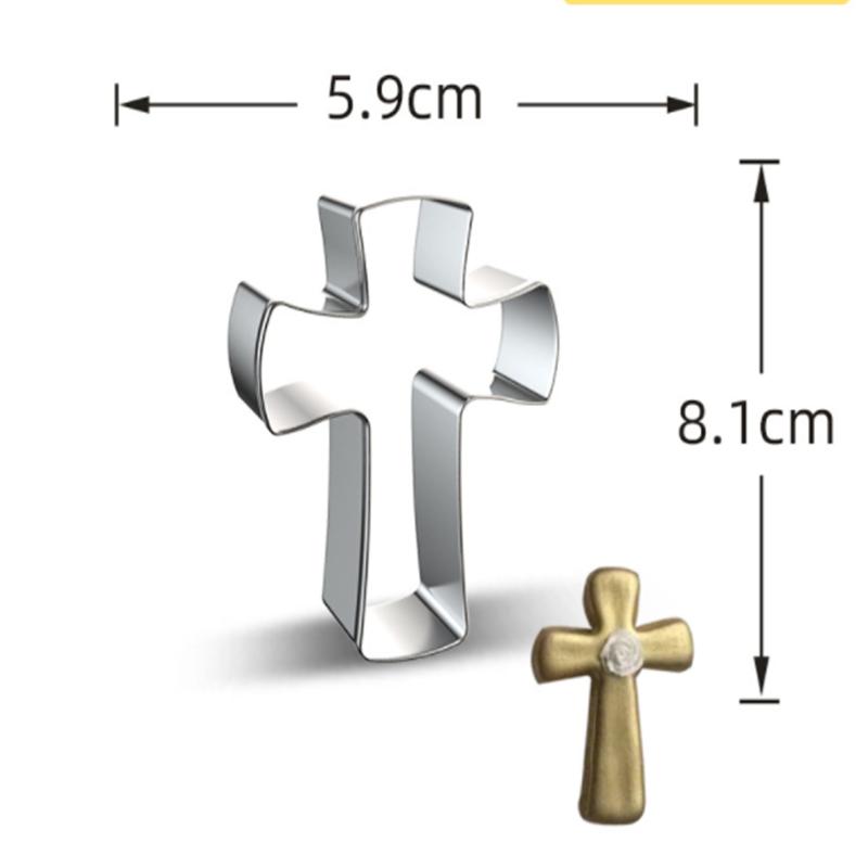 2Pcs Easter Series Stainless Steel Cookie Mould Set Rabbit DIY Baking Tool Cookie Rice Ball Cutting Die