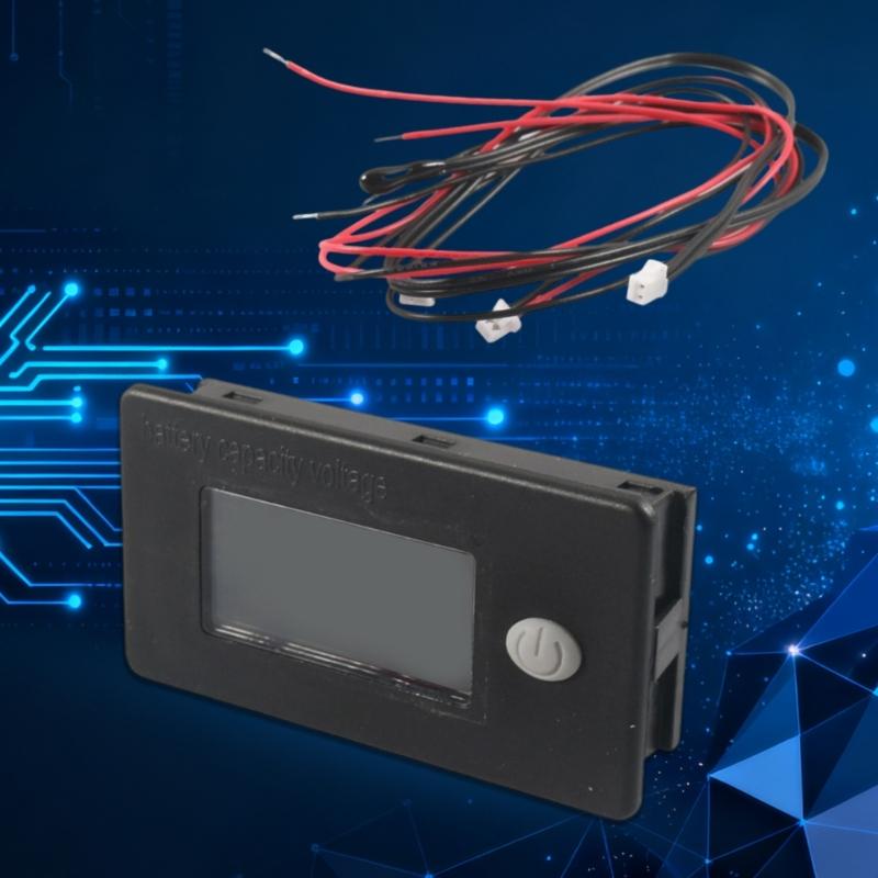 Universal Battery Capacity Monitor For Golf Carts Motorhome Vehicles Digital Voltages Meter Simple Installation
