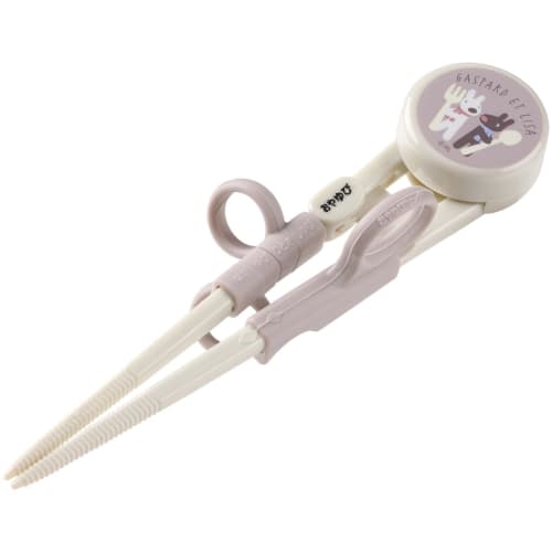 Skater Children's Training Chopsticks, 14cm, Ages 2-7, Right-Handed, Square Tips for Easy Grip, "Gaspard and Lisa" ADXT1-A