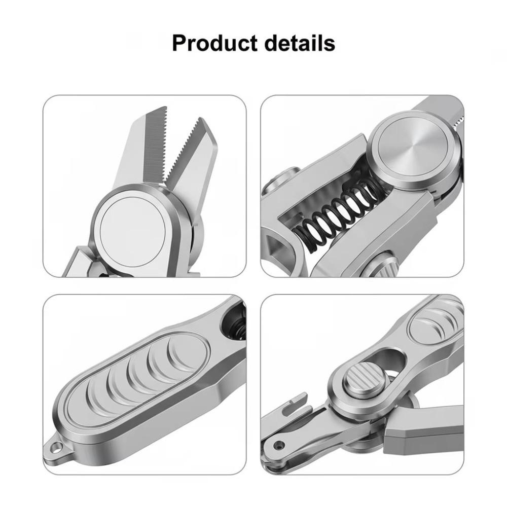 Stainless Steel Fly Fishing Pliers Three-in-One Fish Knot Tying Tool Knot-tying