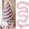 1PC 200CM Tiras decorativas de Navidad, tops de colores latte dorado rosa, cintas decorativas de arcoíris