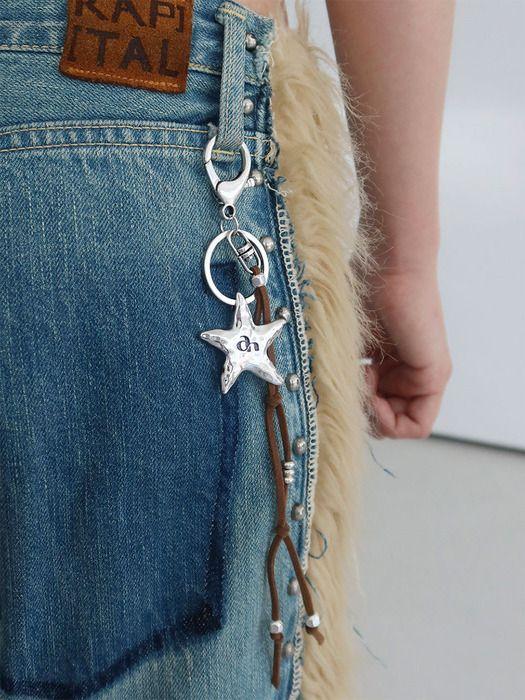 August Harmony Vintage Starfish Keyring / 2color