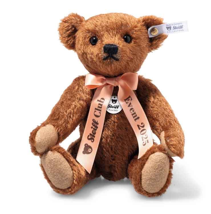 

Steiff Клубное мероприятие Мишка Тедди 2025 Ограниченный Ограниченный тиражом 1500 экземпляров, Мохер, 20 см, Коричневый, [Б/У]