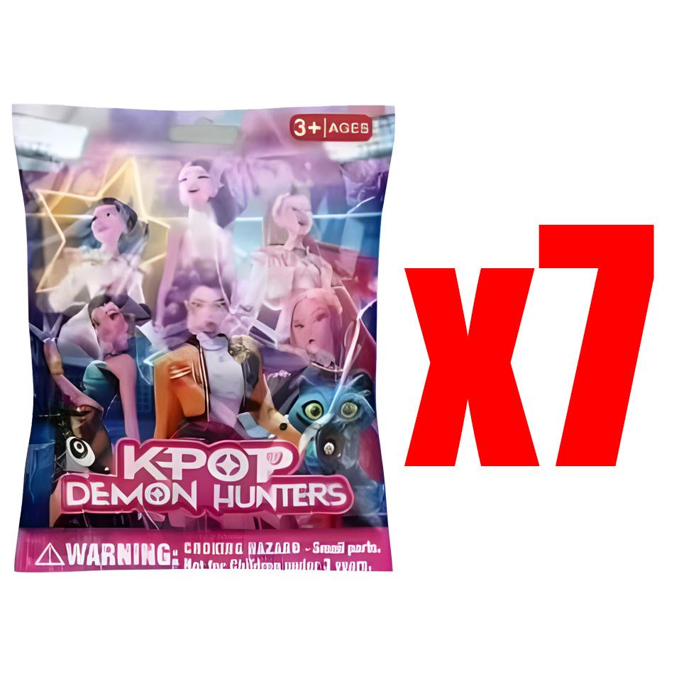 Blind Box Anime Demon Hunters Mini Figurines  Kpop Cute PVC Mystery Box Collectible Doll Model Decorative Item