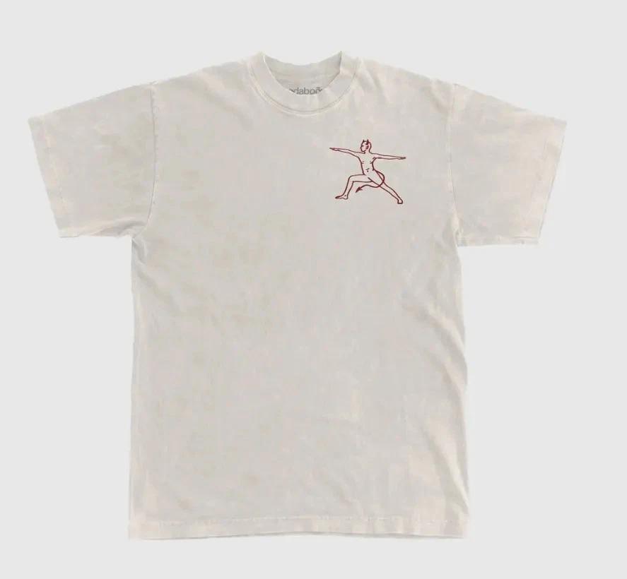 Hot Yoga T- Shirt // Satan s hot yoga // Tee // Graphic Shirt // Natural Shirt S