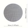 50pcs Round Drainage Mesh Pads for Flower Pots - Breathable, Prevents Soil Leakage, Reusable Mesh for Bonsai, Gardening Mesh