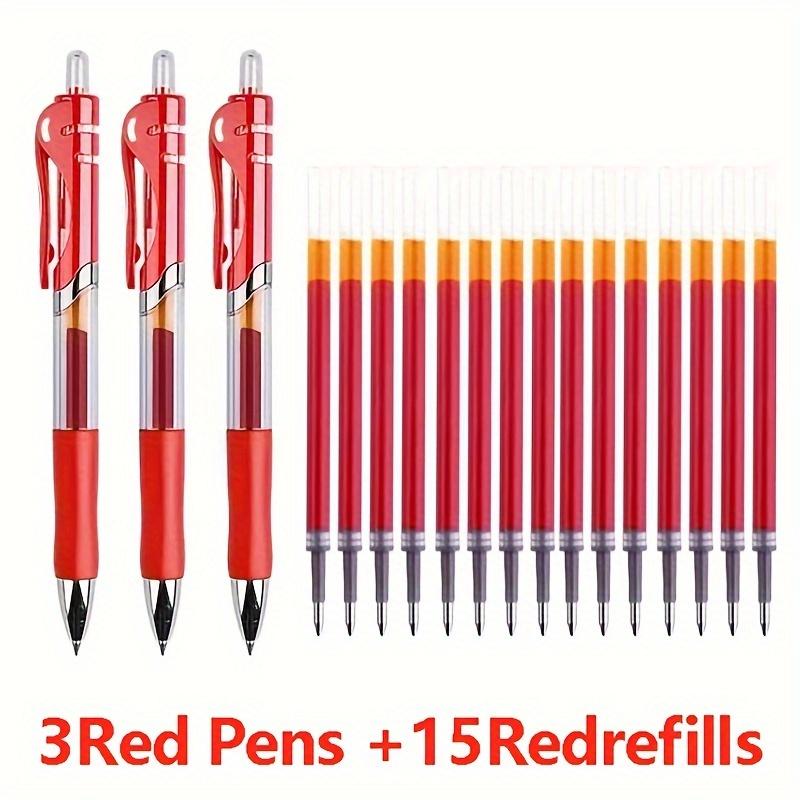 Set of 18 Adorable Gel Pens,Featuring a 0.5Mm Extra-Fine Point,Retractable Plastic Tips, Suitable for School And Office Supplies