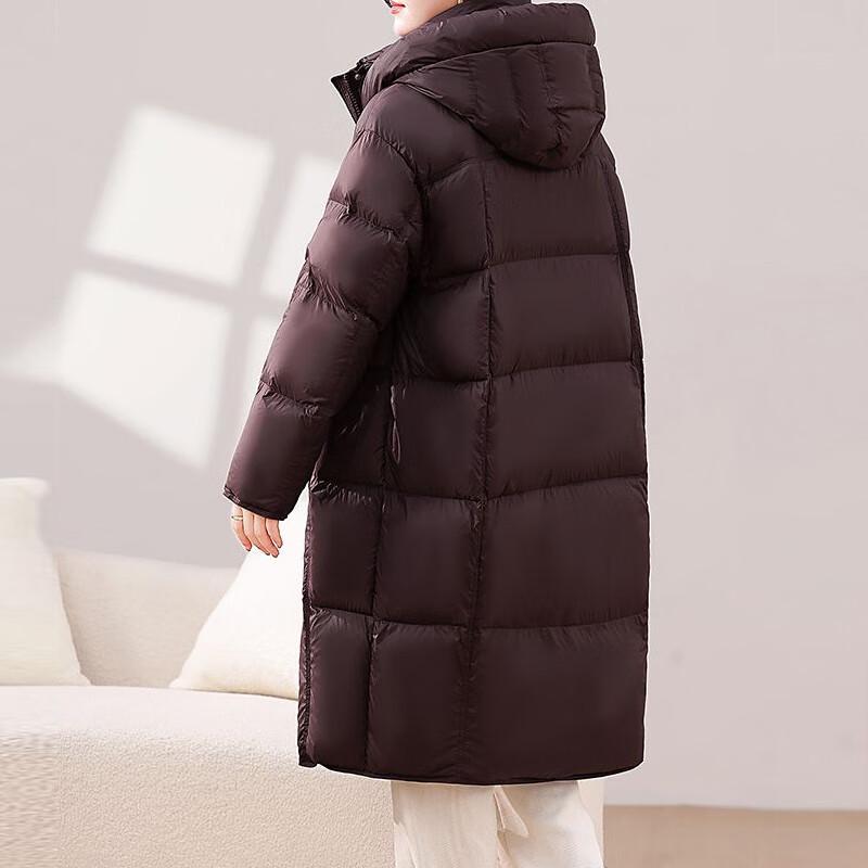 Women's Long Hooded Puffer Down Jacket