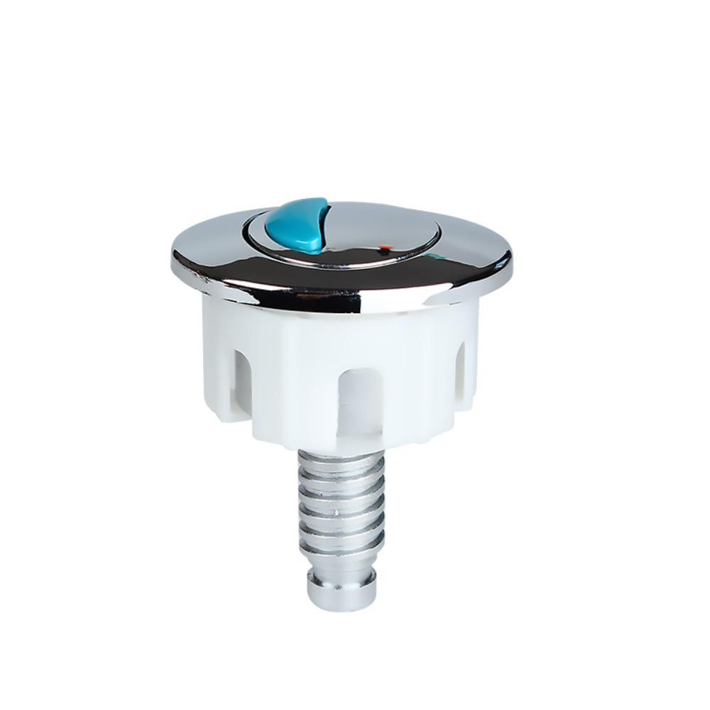 Double Drain Toilet Push Button Round/Elliptical Head Water Tank Button Toilet Seat