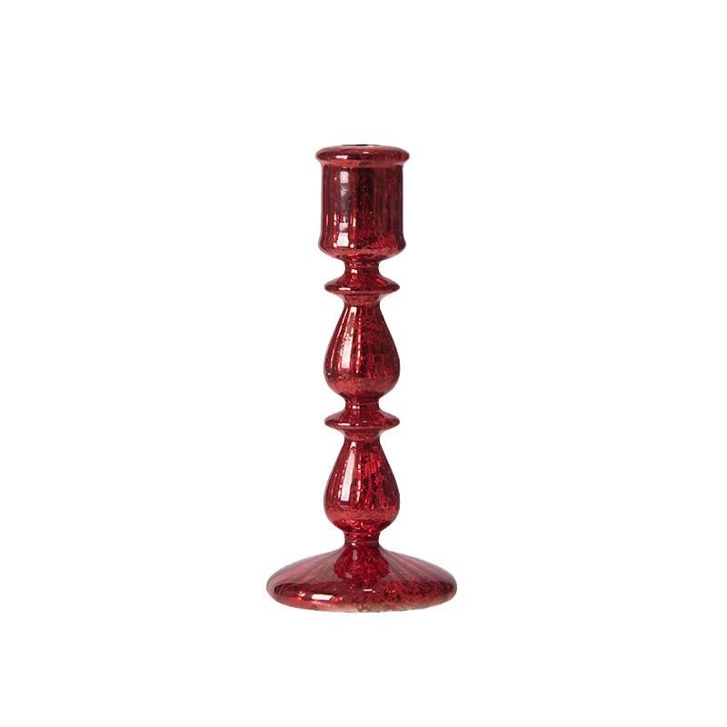 Vintage Glass Candle Holder Christmas Decoration Candlestick for Candle Romantic Candlelight Wedding Accessories Home Decoration