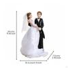 Decorazione Torta Nuziale Resina Artigianato Figurine Sposi Coppia Elegante Decorazione per