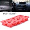 Interior Trim Clips Red Plastic Dashboard Fasteners for E46 E65 E66 E83 323i, Car Panel Retaining Parts for Maintenance and Spare Service