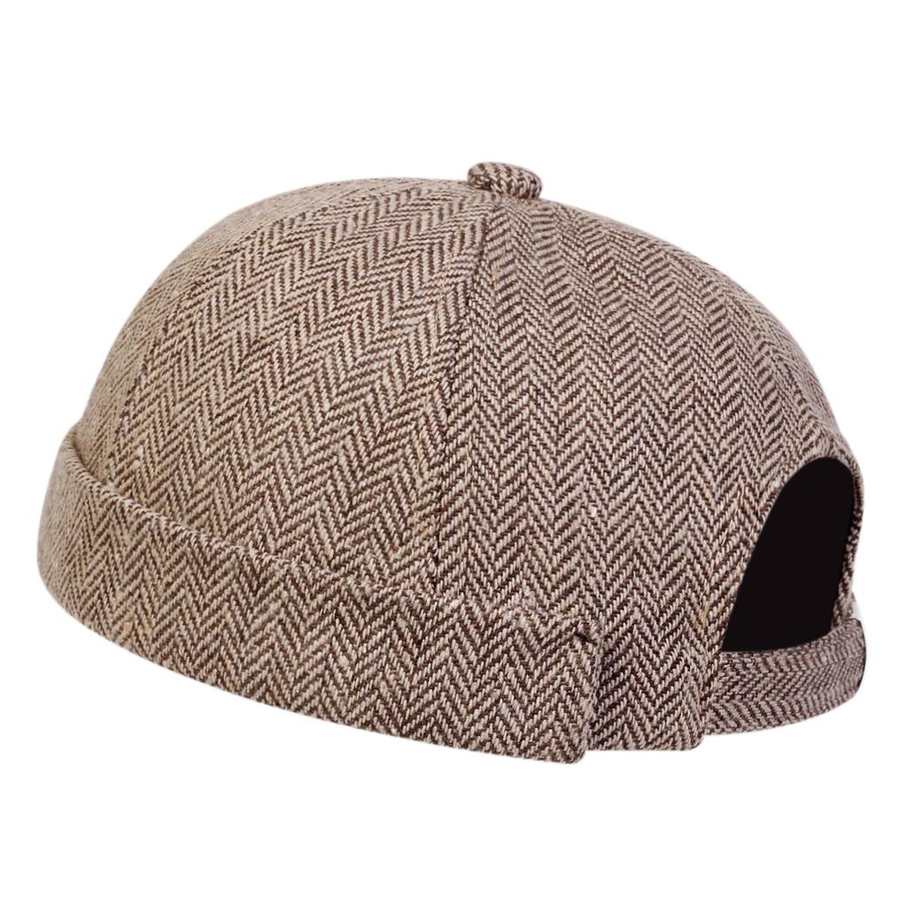 Fashionable Houndstooth Landlord Hat Unisex Winter Warm Cap Outdoor Leisure Beanies Caps Beach Hats