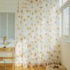 Jacquard Sheer Daisy Sheer Curtains Translucent Sun Flower Tulle Curtain   Home Decoration