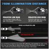 3.0 inch 300W Bi-LED 6PCS+3PCS Car Headlight Projector Lens for Hella 3R G5 30000LM High Low Beam Retrofit Halo Light 6000K