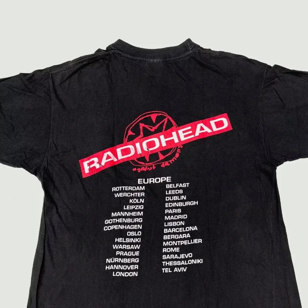 Radiohead Hiphop Rock Band Street Fashion Classic Style Unisexs Tshirt Casual Crew Neck Plus Size Cotton Unisex And Unisex Tshirt