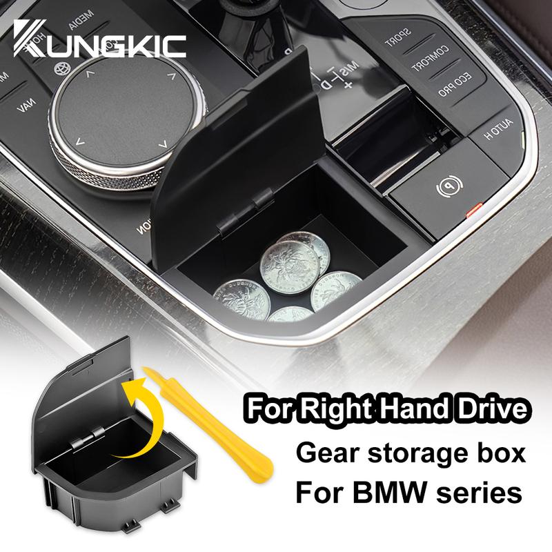 RHD Storage Box For BMW 2 3 4 Series F40 G20 G26 G01 G02 G05 G06 G07 I4 X3 X4 X5 X6 M4 Modification Car Console Gear Shift Lever