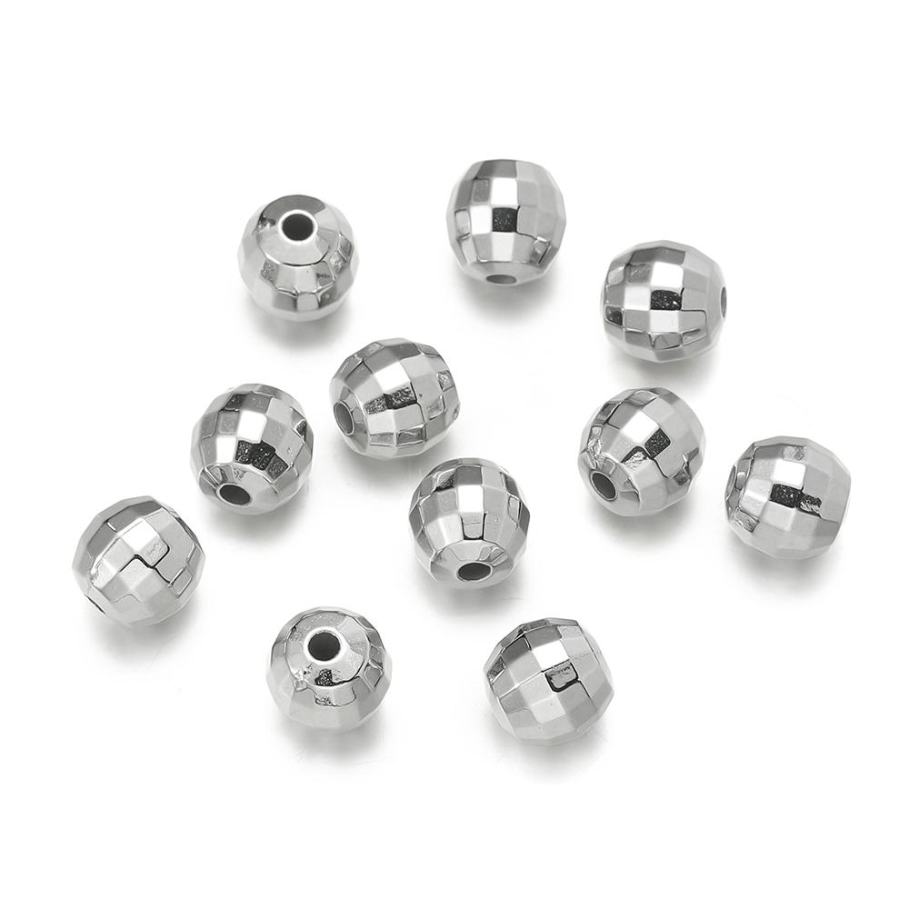 50pcs/lot CCB Spacer Beads Charms Antique Silver Color Spacer Beads Charms Pendants For DIY Bracelets Jewelry Making Accessories